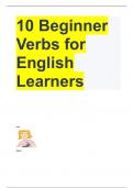 10 Beginner Verbs for English Learners Questions & Detailed Answers 2024