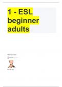 ESL beginner adults Questions & Detailed Answers 2024