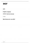 ocr A Level English Language H470/01 June2023 Mark Scheme.