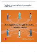 Test Bank for Acquiring Medical Language 2nd  Edition 