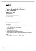 ocr A Level Media Studies H409/02 June2023 Question Paper.