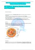 ATI TEAS 6 - Science (Human Anatomy and Physiology