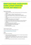 NRNP 6566 FINAL EXAM STUDY GUIDE LATEST UPDATED  ACTUAL SET WEEK 6-11