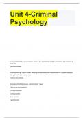 Unit 4-Criminal Psychology