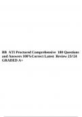 BB ATI Proctored Comprehensive 180 Questions and Answers 100%Correct Latest Review 23//24 GRADED A+.