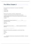 Fire Officer Chapter 3 questions and answers rated A+ 2023/2024