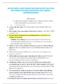 NR 603 WEEK 4 APEA PREDICTOR EXAM LATEST 2023-2024 PRE-PREDICTOR EXAM QUESTIONS AND CORRECT ANSWERS|AGRADE