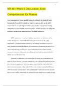 NR 451 Week 5 Discussion, Core Competencies for Nurses