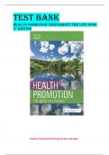 Test Bank Health Promotion Throughout The Life Span 9th Edition2024/2025