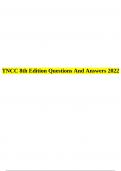 TNCC 8th Edition Questions And Answers 2023