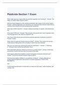 Pesticide Section 1 Exam Questions and Answers