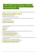 PN VATI Comprehensive Predictor Latest 2023/2024 Green Light Exam 150 Questions and Answers (Verified)