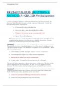 NR 224 FINAL EXAM (QUESTIONS & ANSWERS)|A+ GRADED| Verified Answers