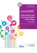IGCSE O-Level ICT 2023 TextBook  3rd Edition 
