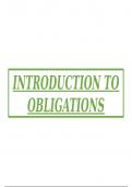 ntroduction to Obligations: Exploring Fundamental Concepts in Contract Law