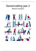 Samenvatting Medisch Biologisch - HEEL jaar 2 (75 pagina's)