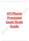  ATI Pharmacology Proctored Exam  Study Guide