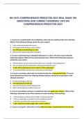 RN VATI COMPREHENSIVE PREDICTOR 2023 REAL EXAM 180 QUESTIONS AND CORRECT ANSWERS/ VATI RN COMPREHENSIVE PREDICTOR 2023 1. A nurse on a mental health unit is admitting a client who has posttraumatic stress disorder. Which of the following findings should t