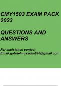 CMY1503 Exam pack 2024