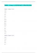 NIHSS - Group A ANSWER KEY UPDATED 2024