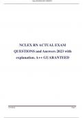 Nclex RN EXAM 2023 Test Bank Updated A+