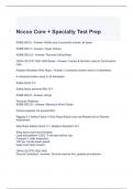 Nccco Core + Specialty Test Prep Questions and Answers