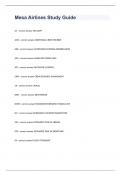 Mesa Airlines Study Guide questions & answers graded A+