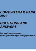 Intercultural Development and Health Communication(COM2603 Exam pack 2023)