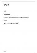 ocr AS Level Psychology H167/02 June2023 Mark Scheme.