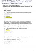 TEST BANK FOR Understanding Pharmacology, Essentials for  Medication Safety, 2nd Edition,Workman & LaCharity 100% A+  GRADED( ALL CHAPTERS COVERED) Chapter 01: Drug Regulation, Actions, and Responses Workman & LaCharity: Understanding Pharmacology: Essent