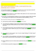 EMT FISFAP READINESS ACTUAL EXAM QUESTION AND ANSWERS 2023 A GRADE.