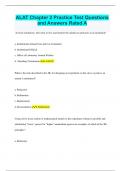 ALAT Chapter 2 Practice Test Questions  and Answers Rated A