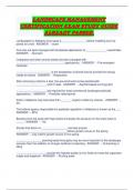 LANDSCAPE MANAGEMENT CERTIFICATION EXAM STUDY GUIDE ALREADY PASSED.  LANDSCAPE MANAGEMENT CERTIFICATION EXAM STUDY GUIDE ALREADY PASSED.