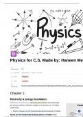 Physics for first year C.S