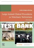 Test Bank For Large Animal Clinical Procedures For Veterinary Technicians, 5th - 2024 All Chapters - 9780323877886