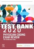 Test Bank For Buck's Physician Coding Exam Review, 2020 Edition, 1st - 2020 All Chapters - 9780323757676