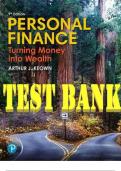 TEST BANK for Personal Finance: Turning Money into Wealth 4th Edition by Arthur J. Keown. (All Chapters 1-17).