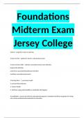 Foundations Midterm Exam Jersey College