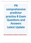 PN comprehensive predictor practice B Exam Questions and Answers Latest Update 2023/2024