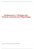 Assignment 3 :: Biology 235: Human Anatomy and Physiology