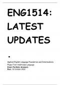 ENG1514: LATEST UPDATES QUESTIONS ANSWERS (2023-24)
