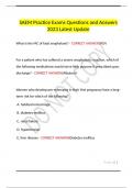 SAEM Practice Exams Questions and Answers 2023 Latest Update.