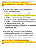 AHIP Test Exam Questions and Answers Guaranteed success New update 2023/2024 Rated A+