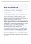 HVAC NATE Heat Pump Exam Questions and Answers