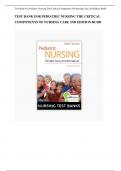  Davis Advantage for Pediatric Nursing: Critical Components of Nursing Care, 2nd Edition TEST BANK by Kathryn Rudd