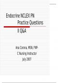 Endocrine NCLEX PN 