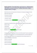 Relias ED RN A Test Questions And Answers , 70 Questions with 100% Correct Answers, Verified Solved BY Expert Updated 2023 ,23 Pages...docx