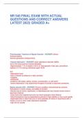 NR 546 FINAL EXAM WITH ACTUAL QUESTIONS AND CORRECT ANSWERS LATEST 2023| GRADED A+