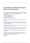 Exam Retake 2 ATI RN Medical Surgical Med Surg A with rationales Questions and Answers 2024( A+ GRADED 100% VERIFIED).