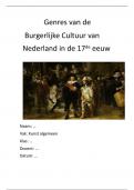 Verslag kunst genres in de schilderkunst in de burgerlijke cultuur